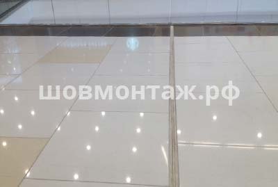 Монтаж деформационного шва в ТЦ