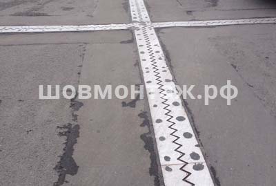 Монтаж деформационного шва на парковке