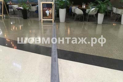 Монтаж деформационного шва в ТЦ